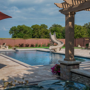 Ashkum, IL Swimming Pool, Pergola and Fire Pit