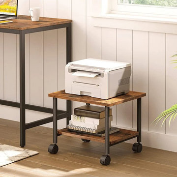Brown Printer Stand