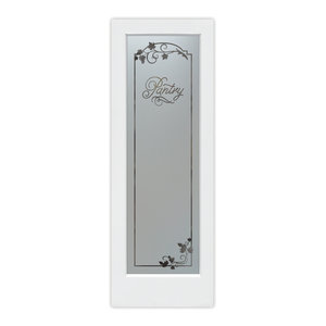 Pantry Door Grape Ivy Melany Etched Glass Door