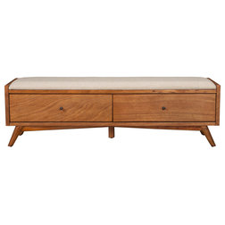 Midcentury Accent And Storage Benches by Homesquare