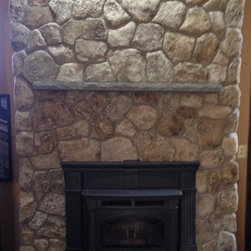 Natural Thin Stone Veneer Fireplace - Products