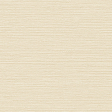 Modern Textured Wallpaper, Plain Line Wall, BA220033, Cream, 1 Roll