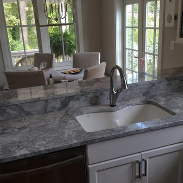 Super White Granite Install