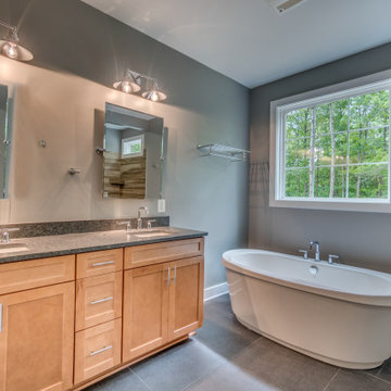 Custom Home Leather Steel Grey Granite