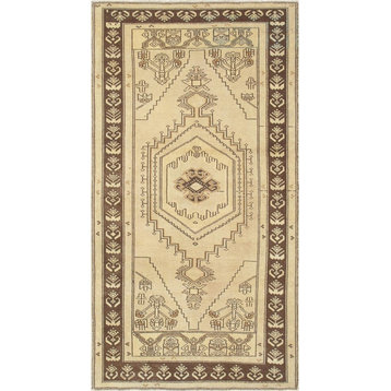 Pasargad Oushak Collection Hand-Knotted Lamb's Wool Area Rug, 3'6"x6'10"