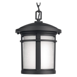 Textured Black Progress Lighting P5529-31 1-Light Chain Hung Lantern