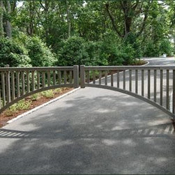 Mahogany Barrier Entrance Gate - Outdoor Products