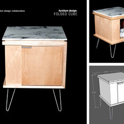 Folded Cube - Side Tables And End Tables