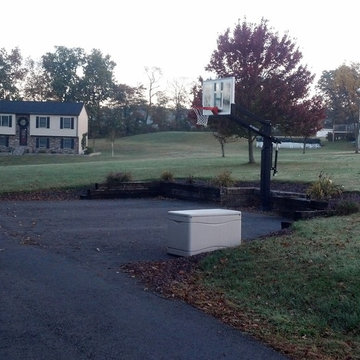 Stacy F's Pro Dunk Gold Basketball System on a 30x30 in Sunbury, PA