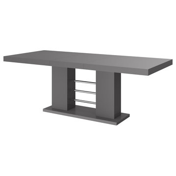 LINOSA Extendable Dining Table, Gray