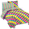 Rainbow Hearts Ultra Soft Microfiber Twin Comforter Set
