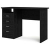 Tvilum Warner Desk with 4 Drawers in Black Woodgrain