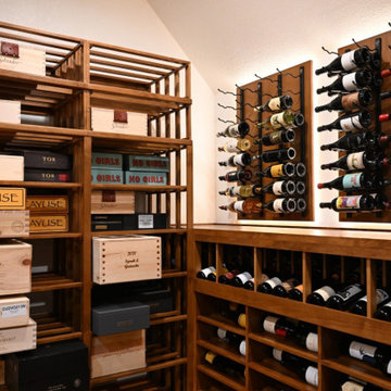 Traditional Wine Cellars with Custom Shelves