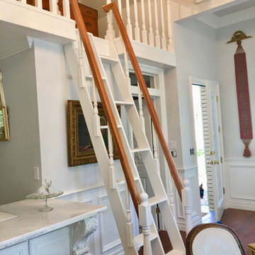 Contemporary Alternating-Tread super-slim nonintrusive Space-Saving Staircase