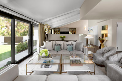 Example of a trendy living room design in Other