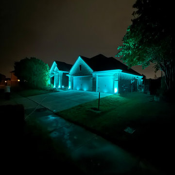 6 lights per m Permanent Holiday Lighting + RGBWW landscape lighting