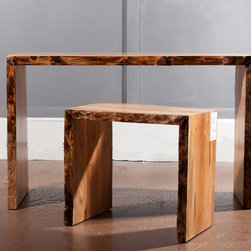 24e Signature Line - Maple Console & Bench - Side Tables And End Tables
