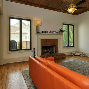 Stylish Living Room with New Black Windows - Renewal by Andersen Georgia