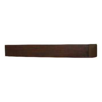 Duluth Forge 48in. Fireplace Shelf Mantel With Corbel Option - Chocolate