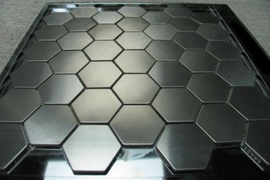 Hexagon Stainless Steel Mosaic Tiles