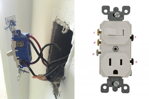 Replace a wall light switch with a switch/outlet combo Double Pole Switch Wiring Houzz