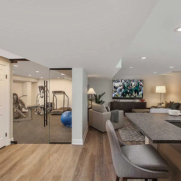 Basement Remodel and Interior Design in Birmingham, MI