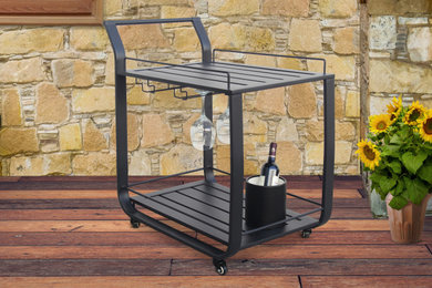 Slat Top Serving Cart