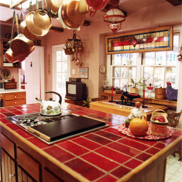 Rustic In Red Kitchen & Bath