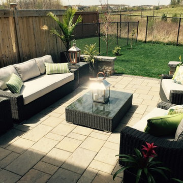 Client's backyard, Toja Patio Furniture, Tuscan Couch Set