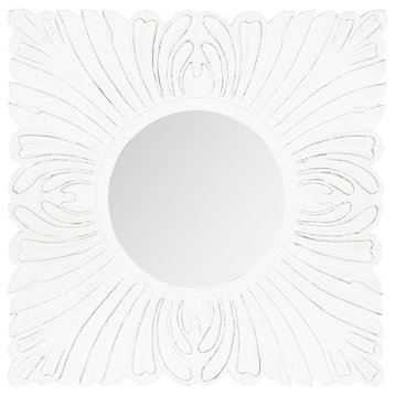 Safavieh Acanthus Mirror, White