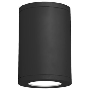 WAC Lighting Flush Mount LED, 2700K, Narrow Beam, 7" Tube, Black