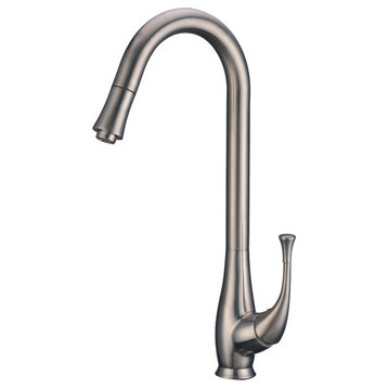Dawn Single-Lever Pull-Out Spray Kitchen Faucet, Brushed Nickel, Brushed Nickel
