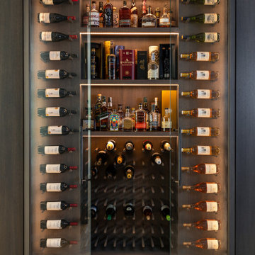Bespoke wine cabinet and hallway storage