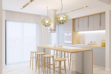 Small minimalist home design photo in Phoenix