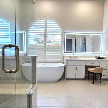Plano TX - Mary Full Master Bathroom Remodeling