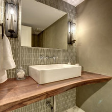 Mudroom Bath Wood Top