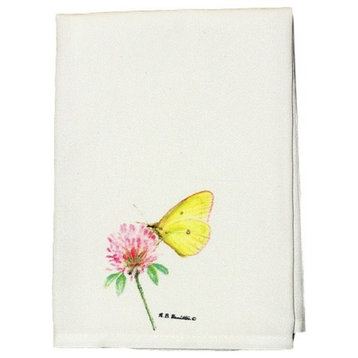 Betsy Drake Suphur Butterfly Guest Towel
