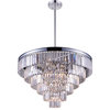 CWI Lighting 9969P30-15-601 15 Light Chandelier with Chrome Finish