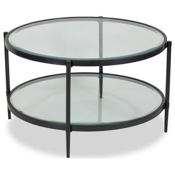 Industrial Brown Round Coffee Table | Liang & Eimil Adlon