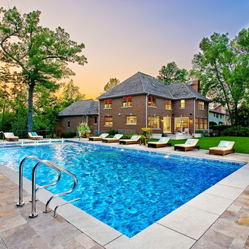 Glencoe, IL Swimming Pool and Interior Hot Tub