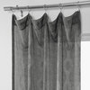 Vega Patterned Linen Sheer Curtain, Vega Charcoal, 50"x108"