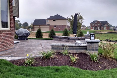 This is an example of a brick landscaping in Detroit for summer.