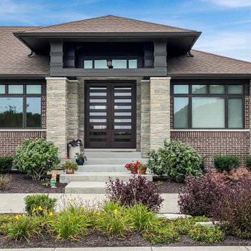Modern Frank Lloyd Wright Inspired Ranch | Stewart Ridge Plainfield, IL
