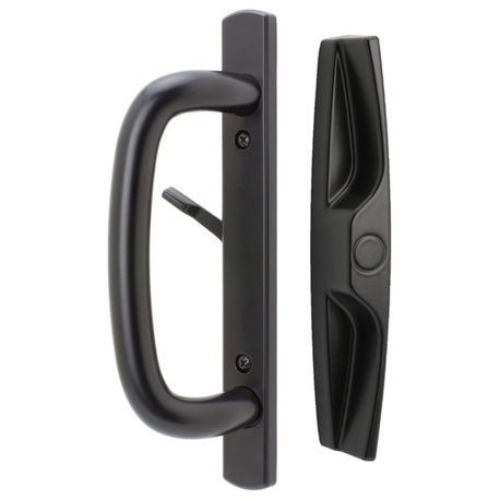 Veranda Sliding Door Handles, Non Keyed, Black