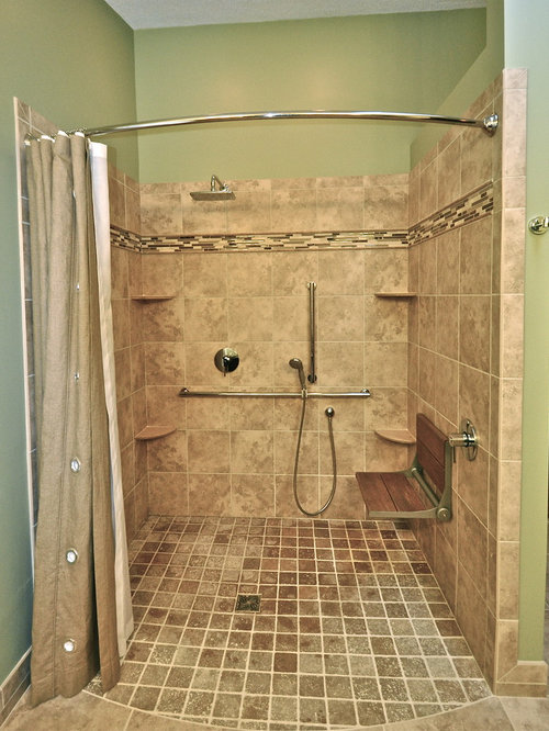 What are some different types of disabled walk-in showers?