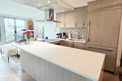 Inspiration for a contemporary kitchen remodel in Vancouver