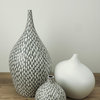 Dame Ceramic Vase in Dash Gray Matte 15.5"H
