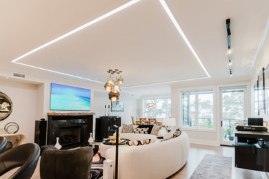 Living room - modern living room idea in Other