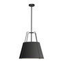 Black With Black Tapered Drum Shade