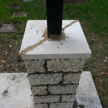 brick columns and block columns